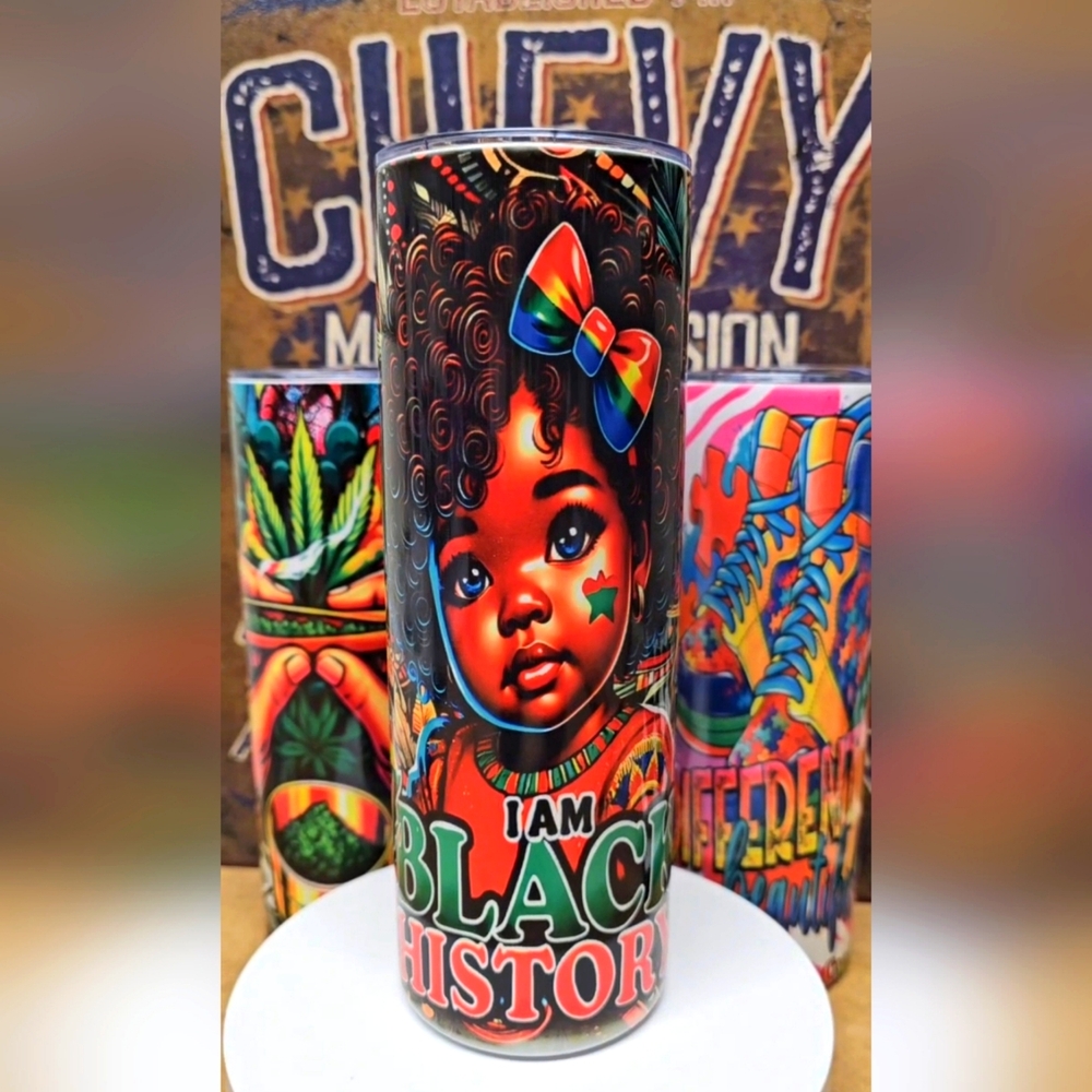 Colorful Black History Tumbler